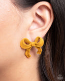 Paparazzi Jewelry Dapper Dedication - Yellow Earrings