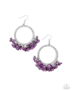 Paparazzi Jewelry Wreathed Wisteria - Purple Earrings