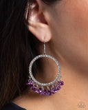 Paparazzi Jewelry Wreathed Wisteria - Purple Earrings