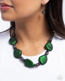 Paparazzi Jewelry Refulgent Reformation - Green Necklace