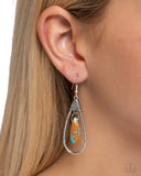 Paparazzi Jewelry Neatly Natural - Brown Earrings