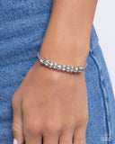 Paparazzi Jewelry Serious Sentiment - White Bracelet