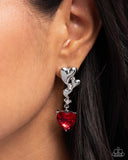 Paparazzi Jewelry Valentines Vaudeville - Red Earrings