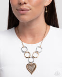 Paparazzi Jewelry Focused Affection - Gold Necklace