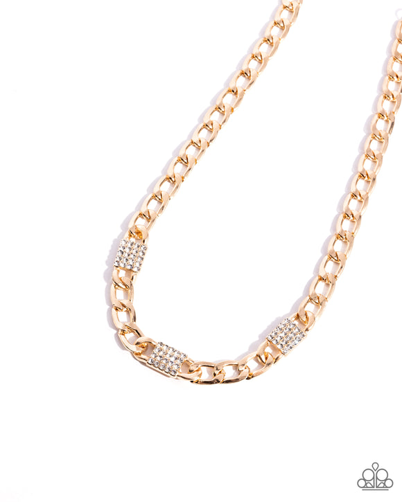 Paparazzi Jewelry Impressive Independence - Gold Necklace