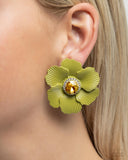 Paparazzi Jewelry Organic Growth - Green Earrings