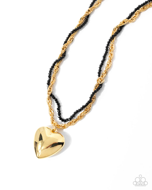 Paparazzi Jewelry Falling Slowly - Gold Necklace