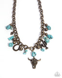 Paparazzi Jewelry Complete Look - Brass Necklace and Bracelet Set