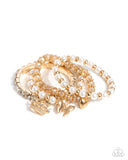 Paparazzi Jewelry Feminine Charm - Gold Bracelet