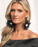 Paparazzi Jewelry Cosmopolitan Chiffon - Black Earrings