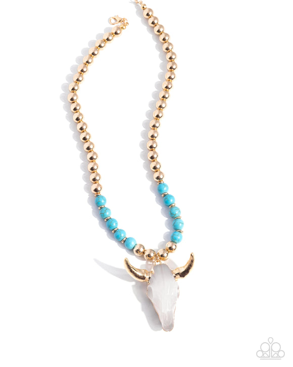 Paparazzi Jewelry Timeless Texan - Blue Necklace