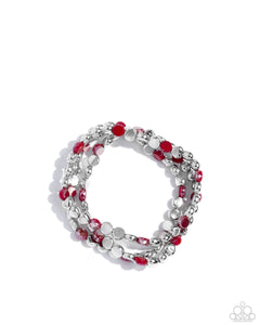 Paparazzi Jewelry Instant Shimmer - Red Bracelet