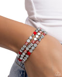 Paparazzi Jewelry Instant Shimmer - Red Bracelet