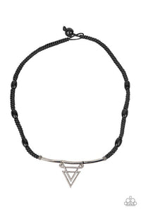 Paparazzi Jewelry Arrowed Admiral - Black Urban Necklace