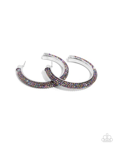 Paparazzi Jewelry Chiseled Crescendo - Multi Hoop Earring