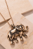 Paparazzi Jewelry Elaborate Elephant - Gold Necklace