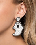 Paparazzi Jewelry Ghost Story - White Earrings