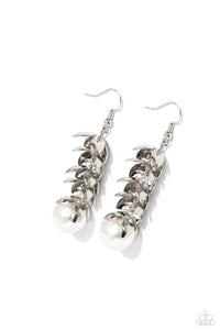 Paparazzi Jewelry Ocean FROND Property - White Earring