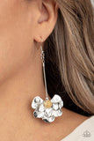 Paparazzi Jewelry Oh SNAPDRAGONS! - Silver Earrings - Pure Elegance by Kym