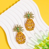 Paparazzi Jewelry Pineapple Pizzazz - Yellow Earrings - Pure Elegance by Kym