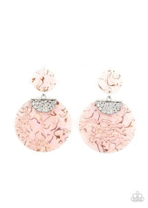 Paparazzi Jewelry Really Retro-politan - Pink Earrings - Pure Elegance by Kym