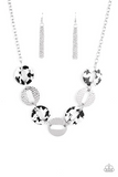 Paparazzi Jewelry Retro Retrograde - White Necklace