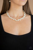 Paparazzi Jewelry Uptown Opulence - White Necklace - Pure Elegance by Kym