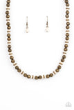 Paparazzi Jewelry Zen You Least Expect It - Brass Necklace