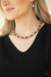 Paparazzi Jewelry Zen You Least Expect It - Brass Necklace