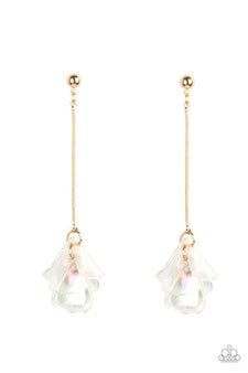 Paparazzi Jewelry Keep Them In Suspense - Gold Earring