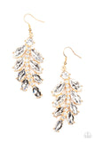 Paparazzi Jewelry Ice Garden Gala - Gold Earrings - Pure Elegance by Kym