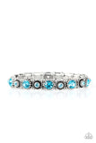 Paparazzi Accessories Heavy On the Sparkle Blue Bracelet - Pure Elegance by Kym