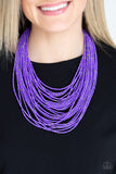 Paparazzi Jewelry Rio Rainforest - Purple Necklace - Pure Elegance by Kym