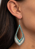 Paparazzi Accessories Essential Minerals Blue Earrings - Pure Elegance by Kym