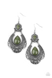 Paparazzi Accessories Rise and Roam Green Earrings - Pure Elegance by Kym