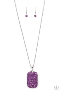 Paparazzi Jewelry Fundamentally Funky - Purple Necklace - Pure Elegance by Kym