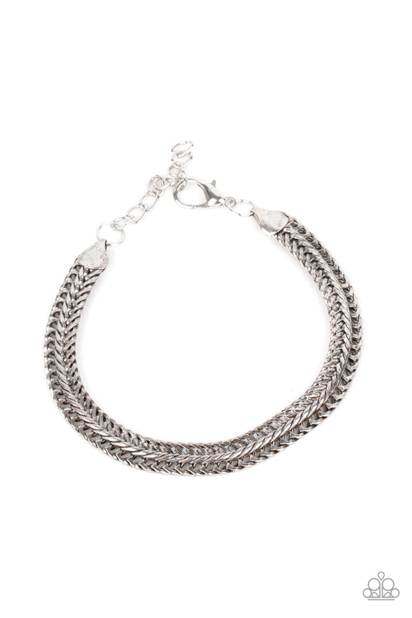 Paparazzi Jewelry Extraordinary Edge - Silver Bracelet - Pure Elegance by Kym