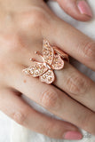 Paparazzi Jewelry Bona Fide Butterfly - Copper Ring - Pure Elegance by Kym