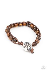 Paparazzi Jewelry Seasonal Bounty - Brown Bracelet - Pure Elegance by Kym