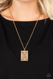 Paparazzi Jewelry All About Trust - Gold Necklace - Pure Elegance by Kym