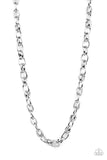 Paparazzi Jewelry Rookie of the Year - Silver Men's Necklace - Pure Elegance by Kym