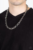 Paparazzi Jewelry Rookie of the Year - Silver Men's Necklace - Pure Elegance by Kym