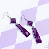 Paparazzi Jewelry Hollywood Harmony - Purple Earrings - Pure Elegance by Kym