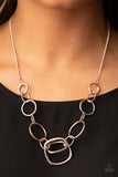 Paparazzi Jewelry Linked Up Luminosity - Multi Necklace - Pure Elegance by Kym