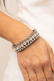 Paparazzi Jewelry Mega Megawatt - Black Bracelet - Pure Elegance by Kym