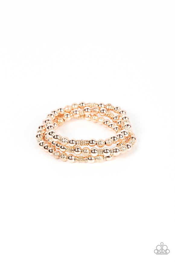 Paparazzi Jewelry Boundless Boundaries - Rose Gold Bracelets - Pure Elegance by Kym