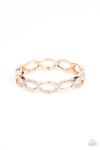 Paparazzi Jewelry Tailored Twinkle - Rose Gold Bracelet - Pure Elegance by Kym