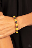 Paparazzi Jewelry Durango Drifter - Yellow Bracelet - Pure Elegance by Kym