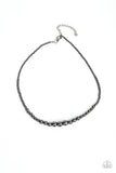 Paparazzi Jewelry Beg, Borrow, or STEEL - Black Men's Necklace - Pure Elegance by Kym