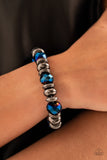 Paparazzi Jewelry Power Pose - Blue Bracelet - Pure Elegance by Kym